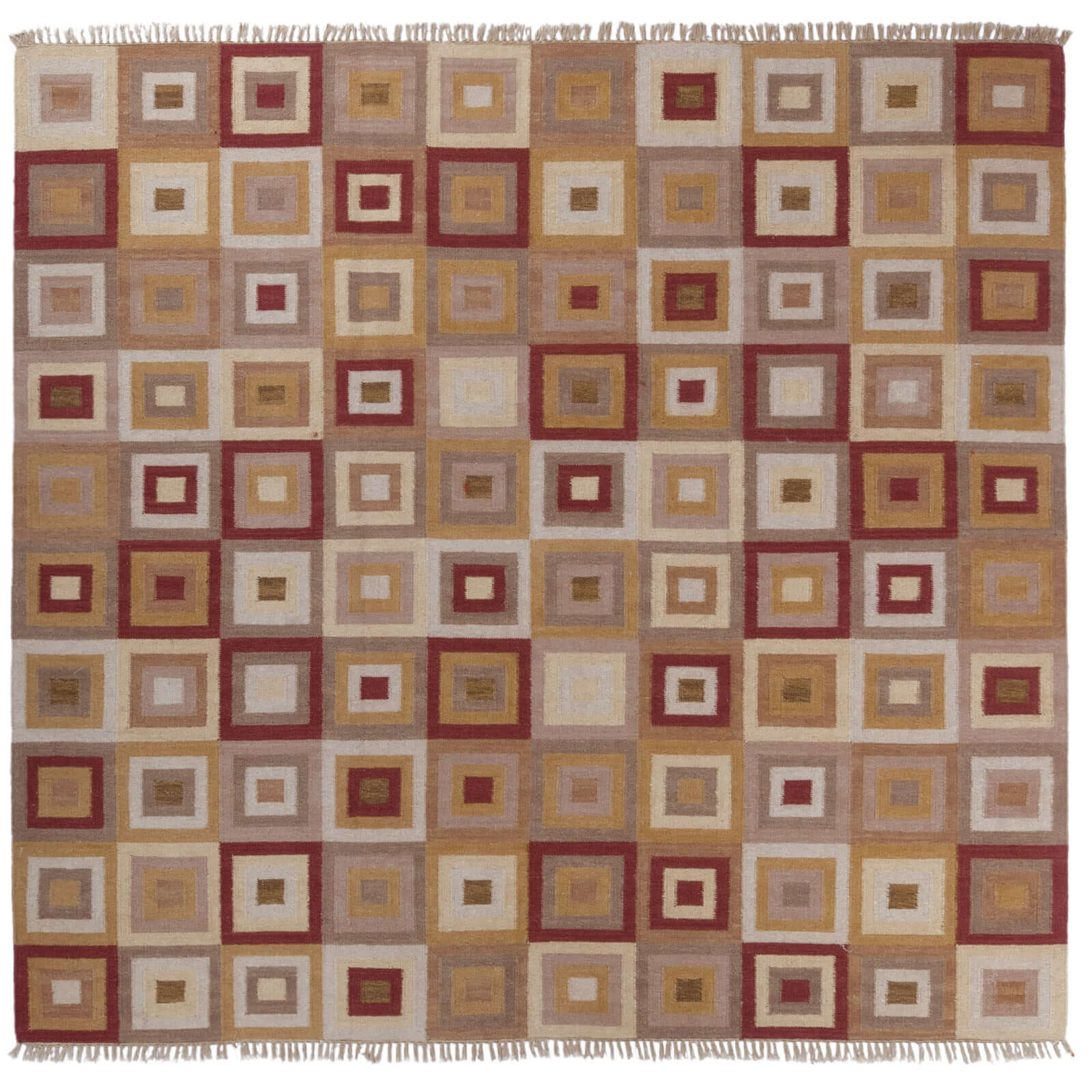 Tapete Hecho a Mano Cuadrado Rumi