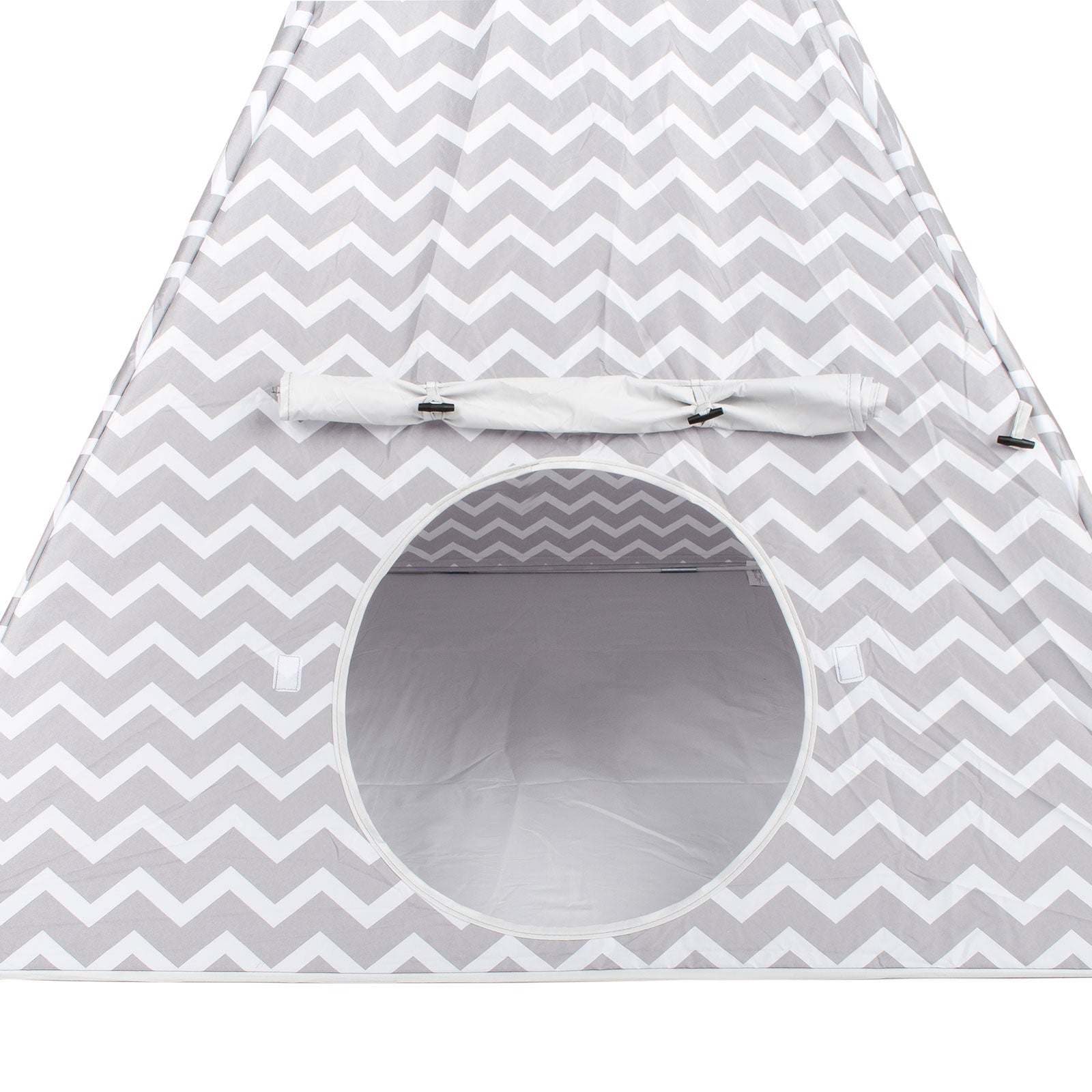 Tipi Tienda Recreativa Infantil, Gris y Blanco.