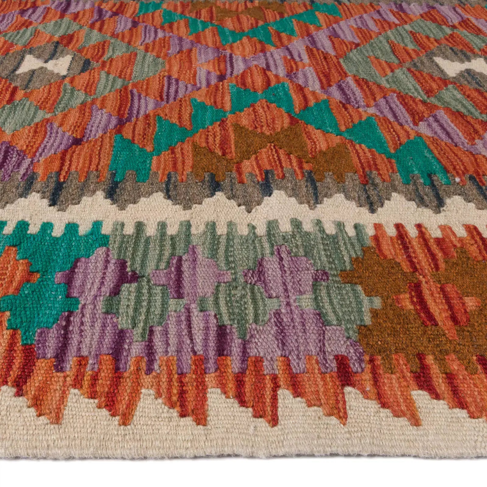 Tapete hecho a mano Kilim Maymanah.