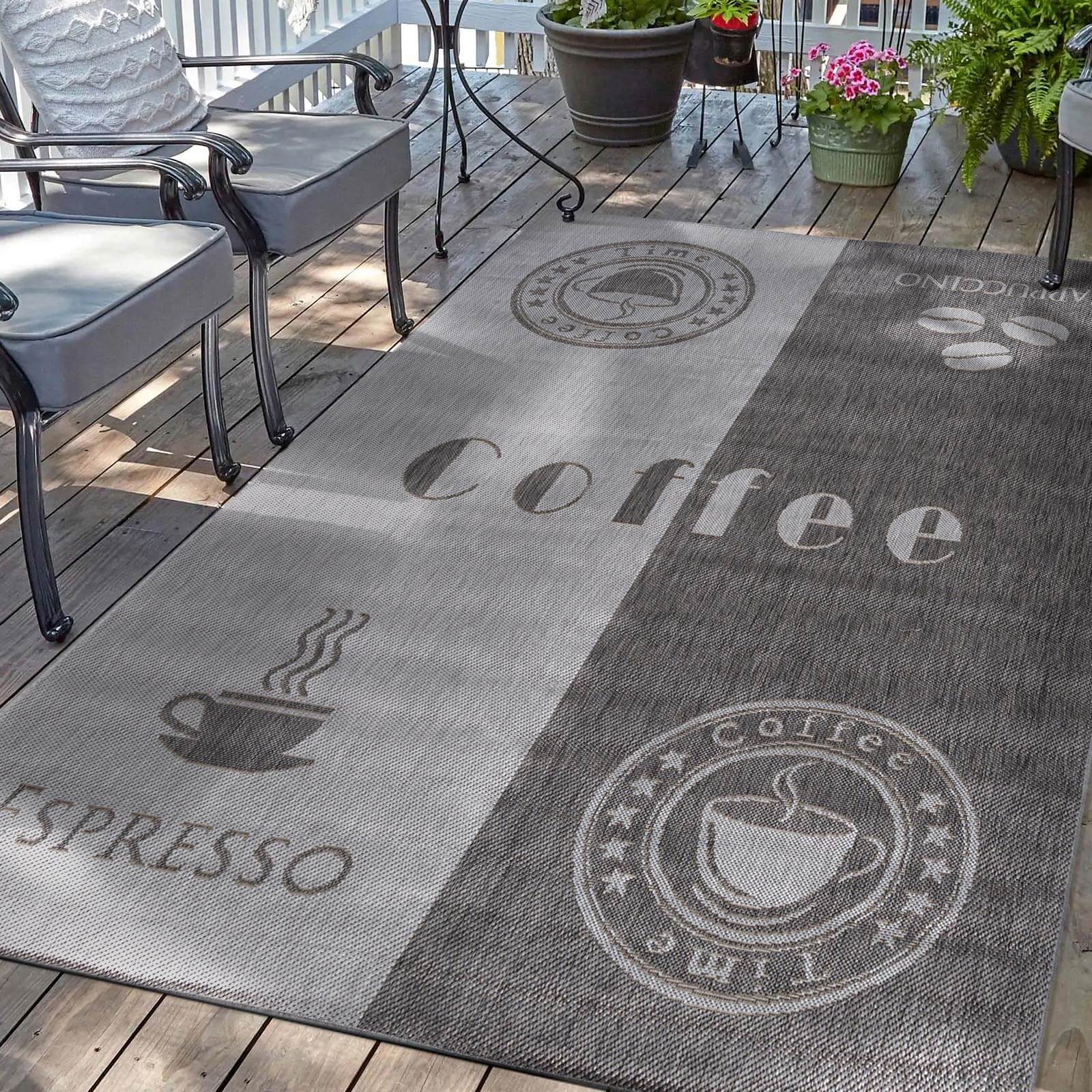 Tapete Para Interior y Exterior Braun