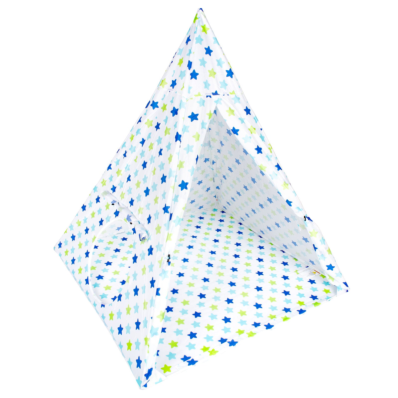 Tipi Tienda Recreativa Infantil, Verde con Blanco