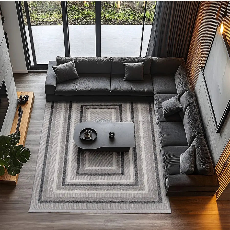 ¿Qué tapete decorativo elegir para una sala en forma de L?
