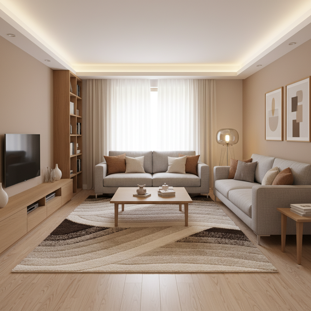 Tapetes para salas modernas: colores y diseños que combinan con muebles minimalistas
