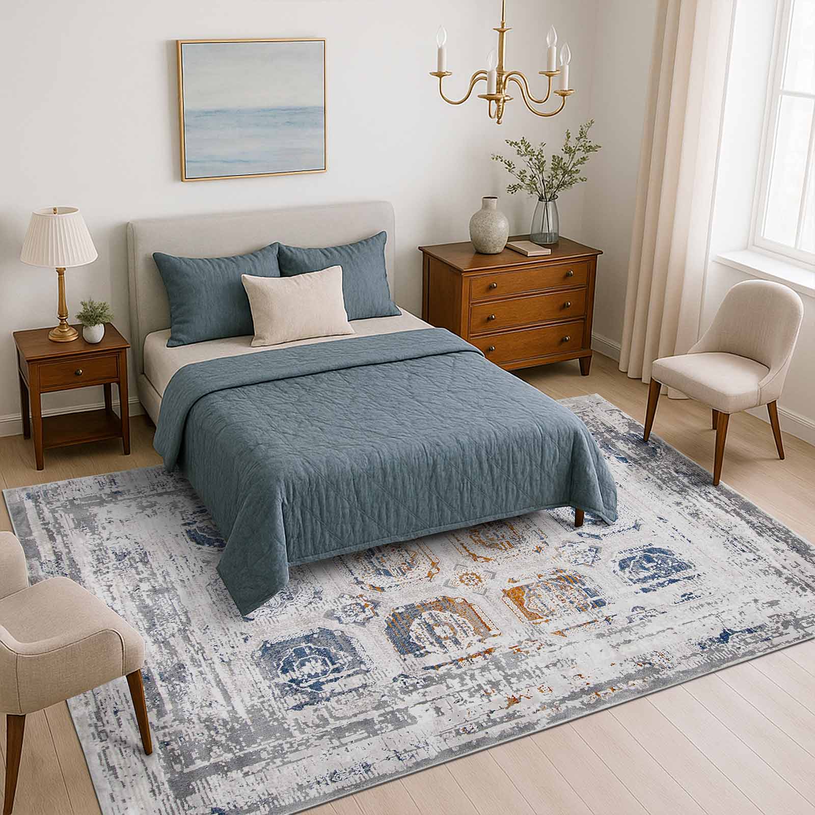 Cómo combinar tu tapete con cortinas, ropa de cama y cojines