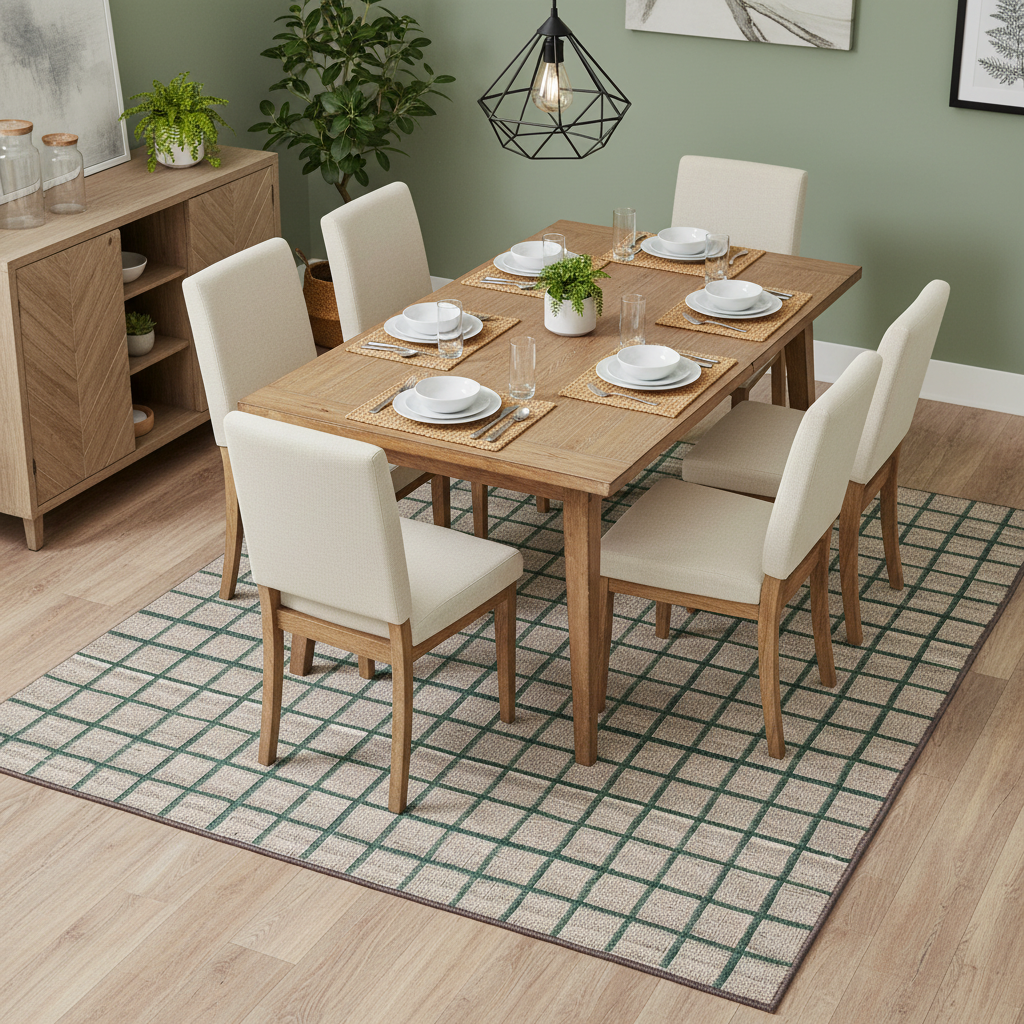 Tapete claro vs tapete oscuro en comedor: estética o practicidad