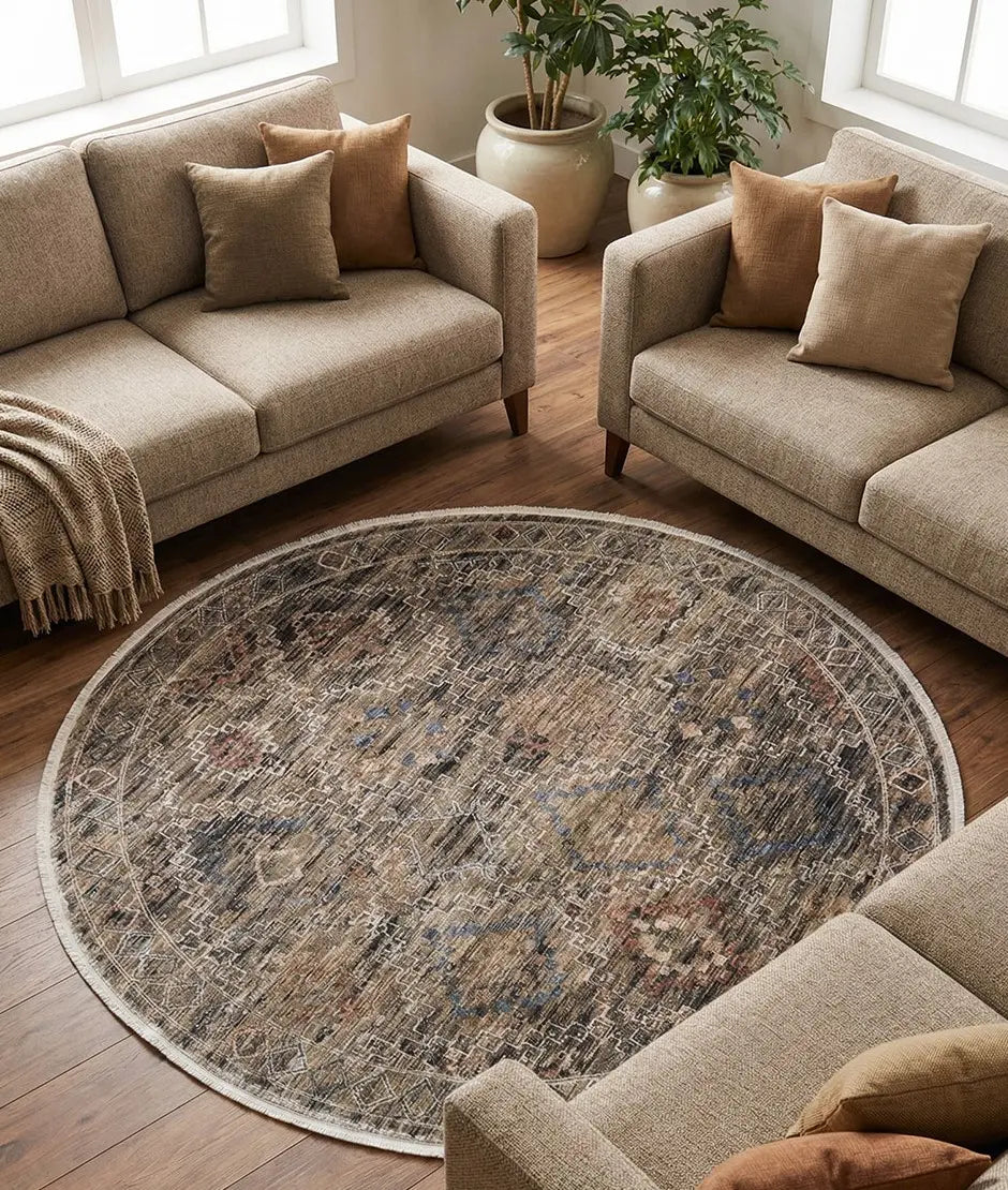 Tapete redondo: ideas para decorar tu hogar con estilo
