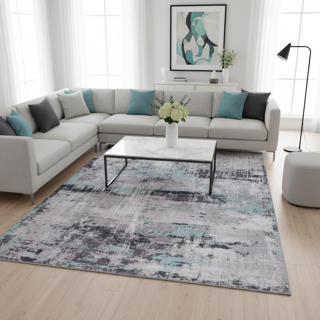 Katara 02 - Tapete Decorativo Abstracto Moderno Gris