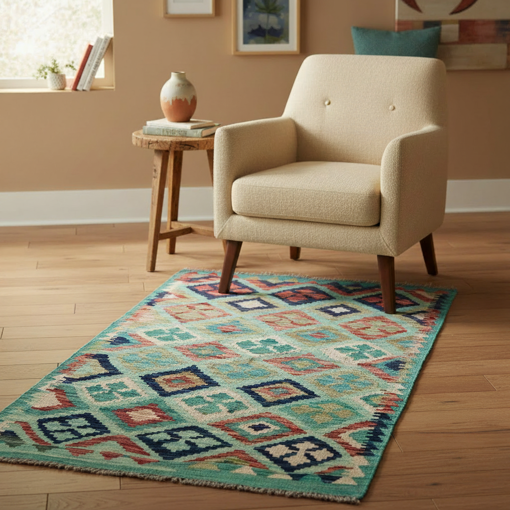 Tapete hecho a mano Kilim Maymanah