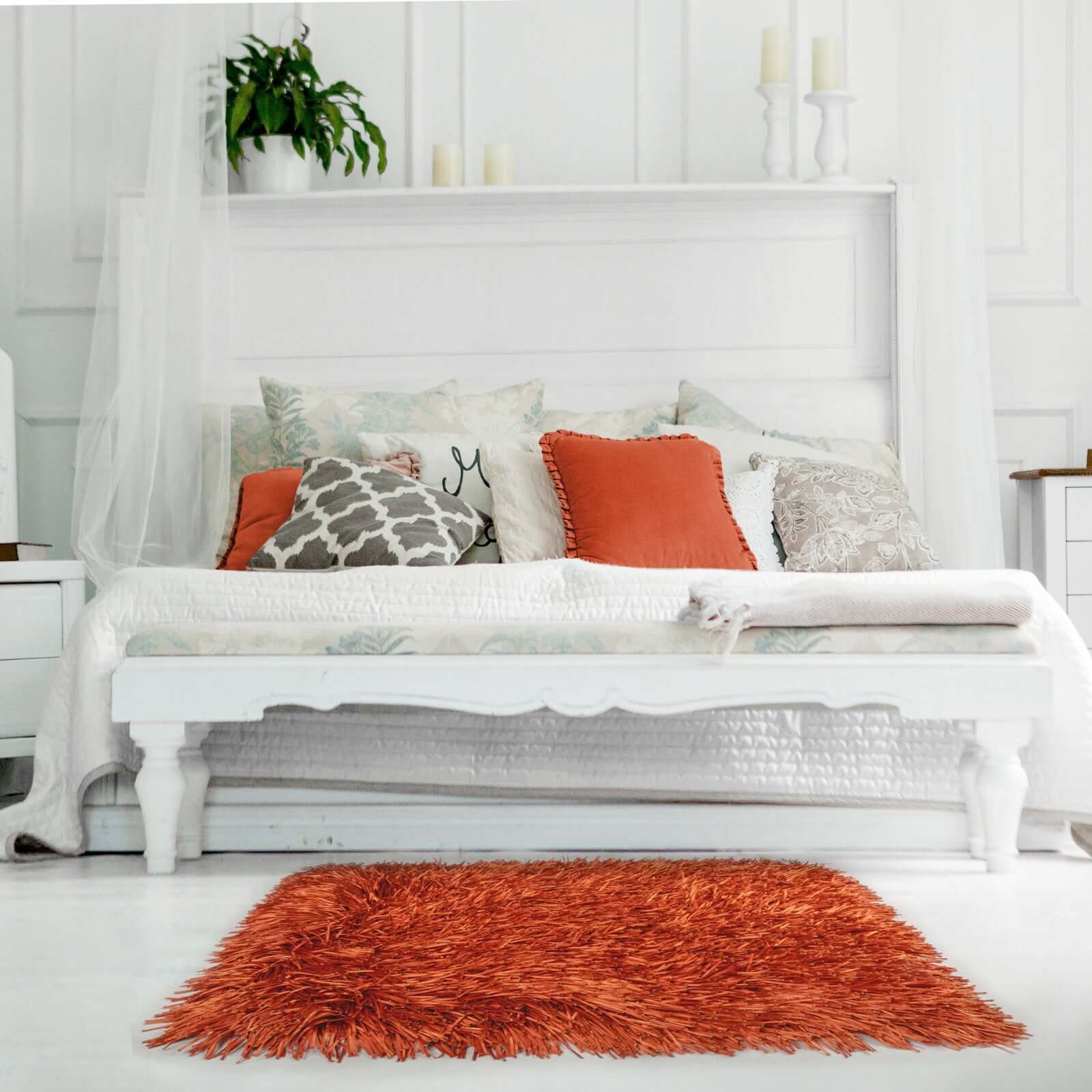 Tapete Hecho a Mano Shaggy Napoles 01