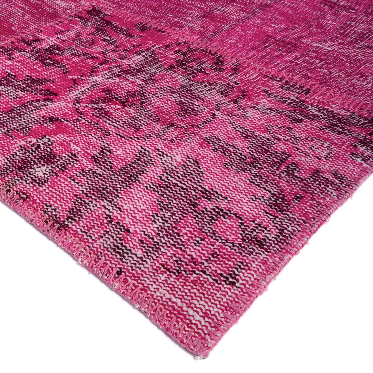 Tapete hecho a mano Patch Tur Rosa