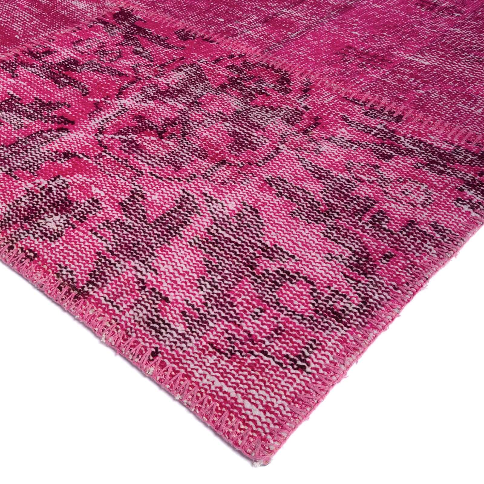 Tapete hecho a mano Patch Tur Rosa