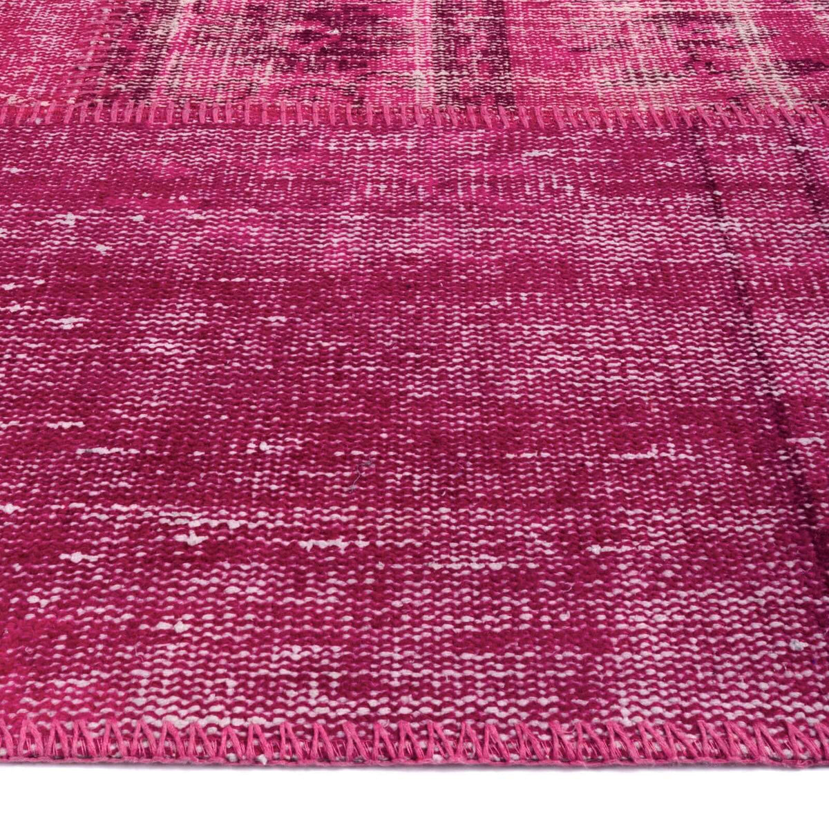 Tapete hecho a mano Patch Tur Rosa