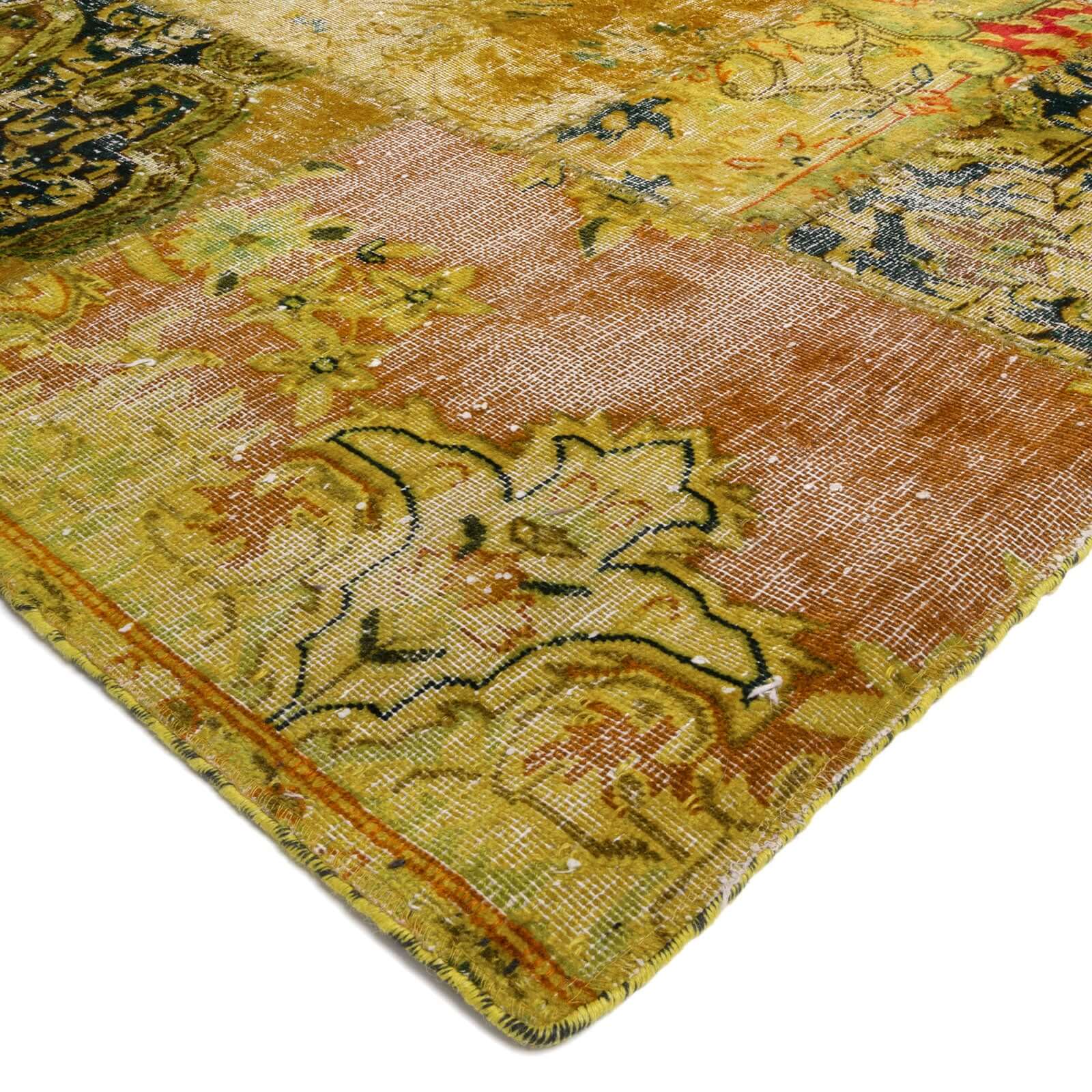 Tapete hecho a mano Patch Wen Amarillo