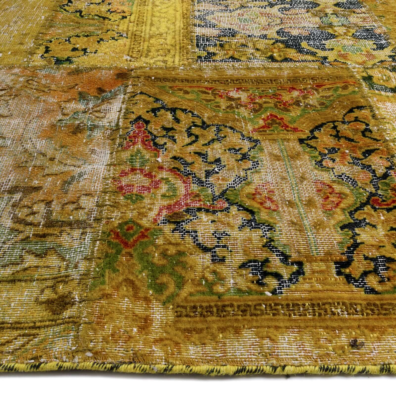 Tapete hecho a mano Patch Wen Amarillo