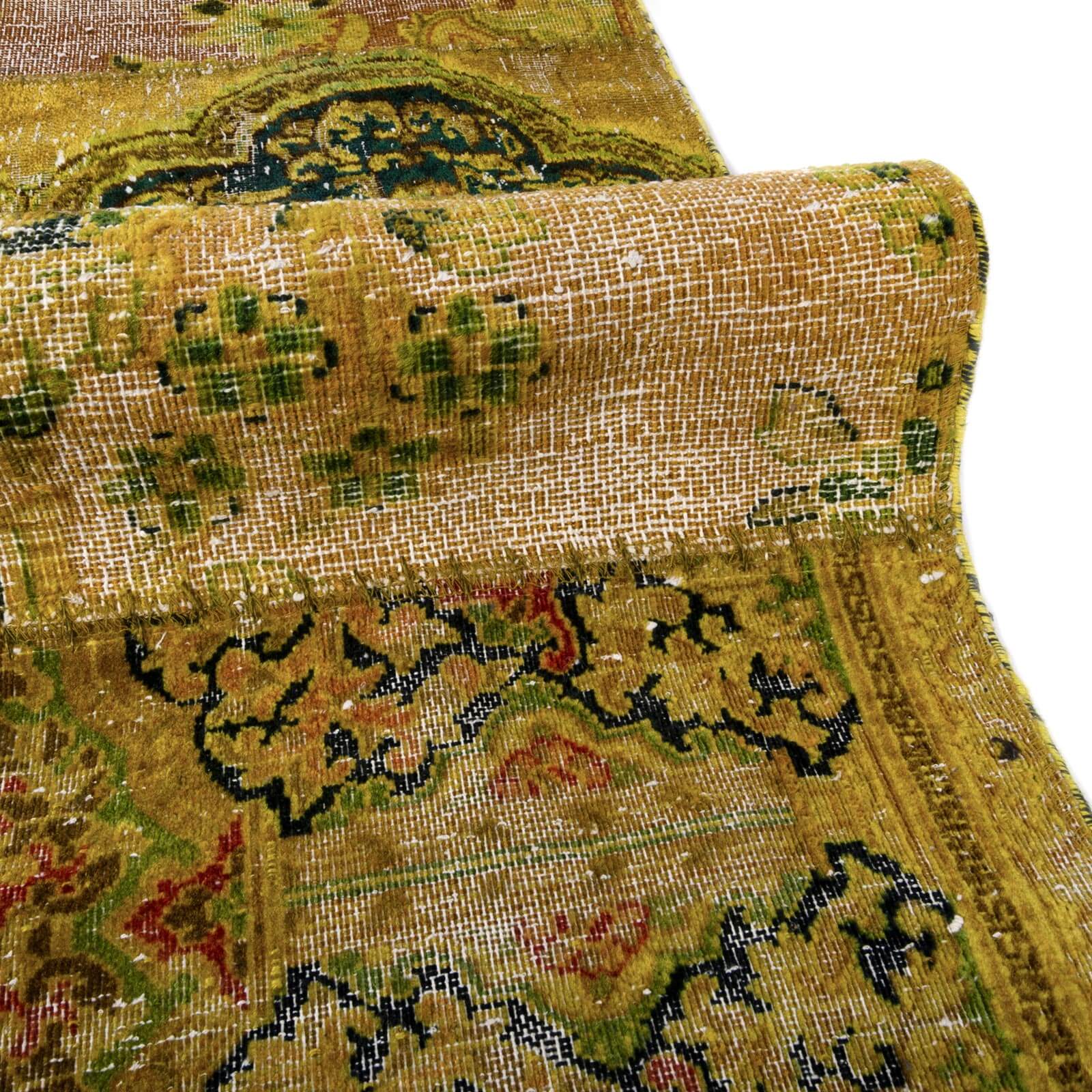 Tapete hecho a mano Patch Wen Amarillo