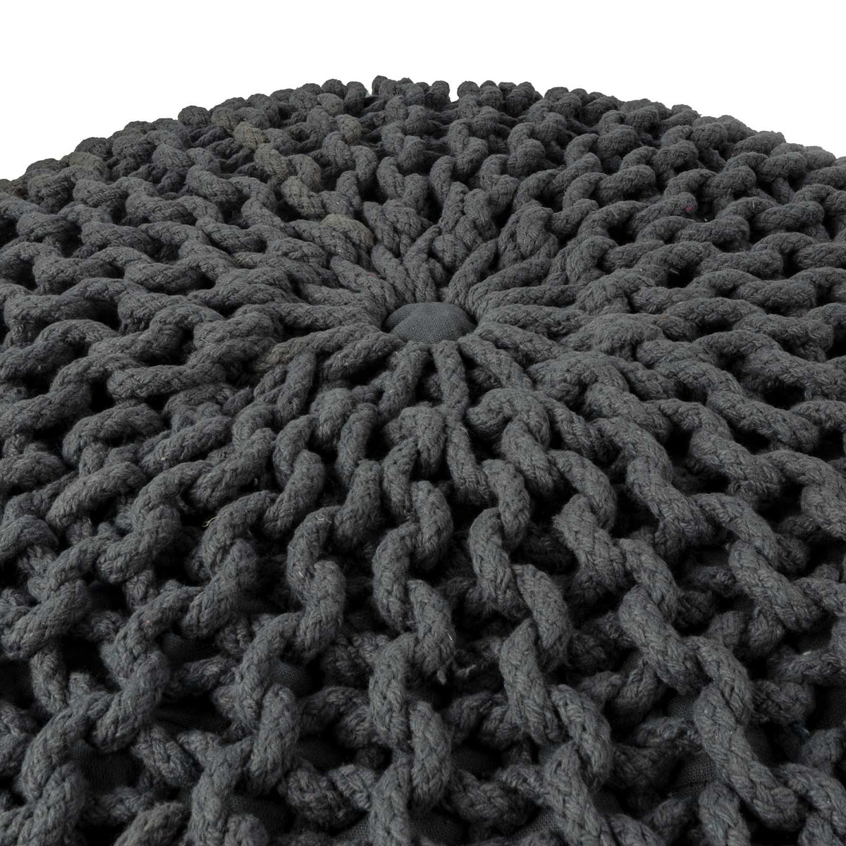 Puff Tejido Otomano de Algodon, Oxford