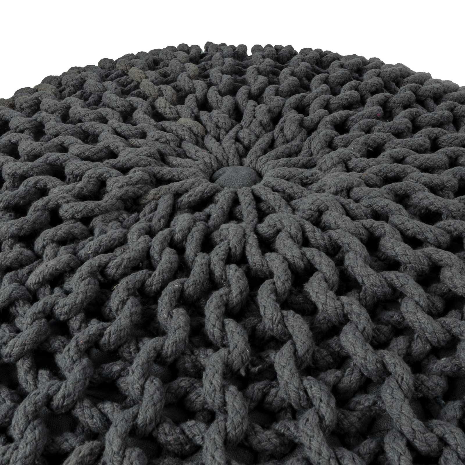 Puff Tejido Otomano de Algodon, Oxford