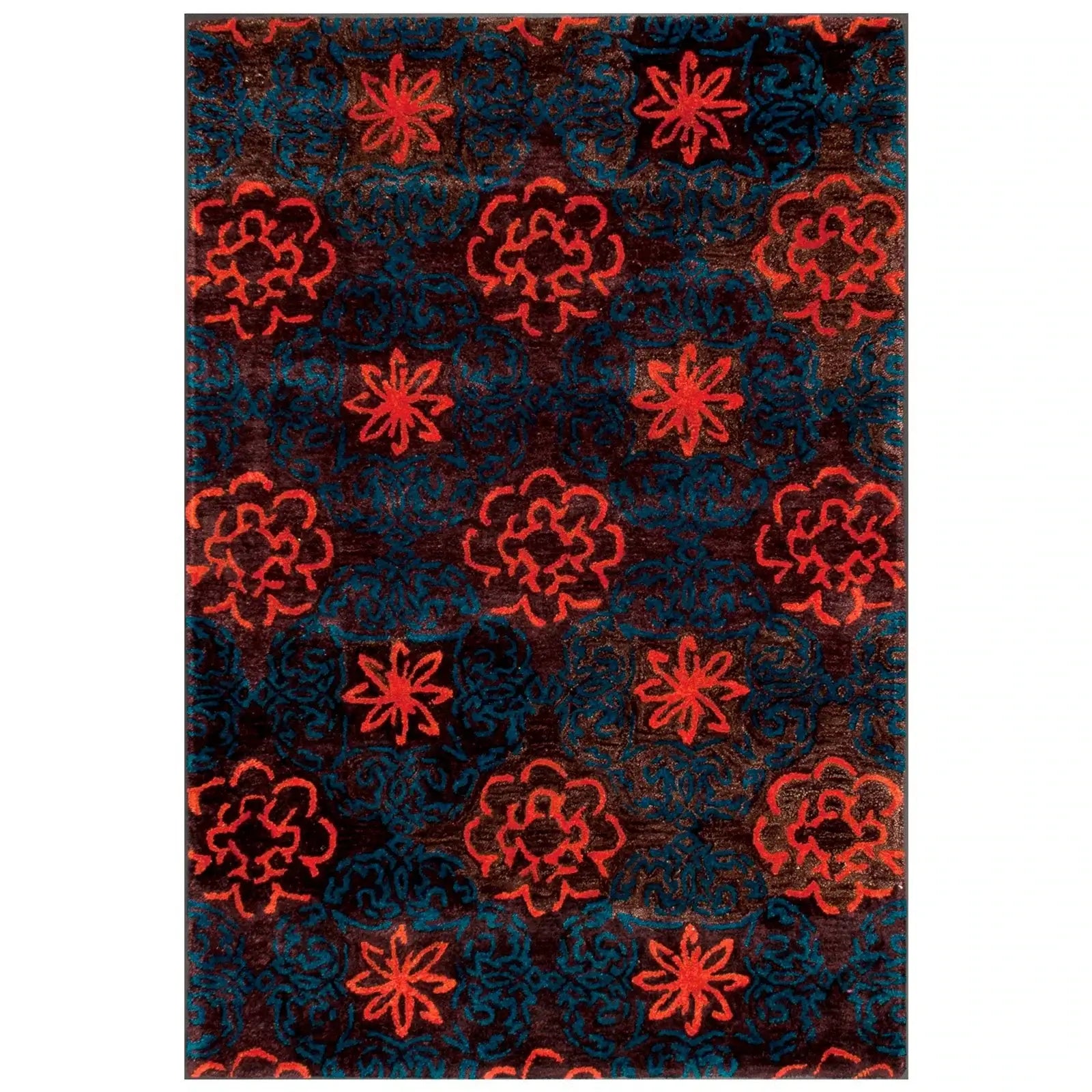 tapete-rectangular-color-rojo-negro-