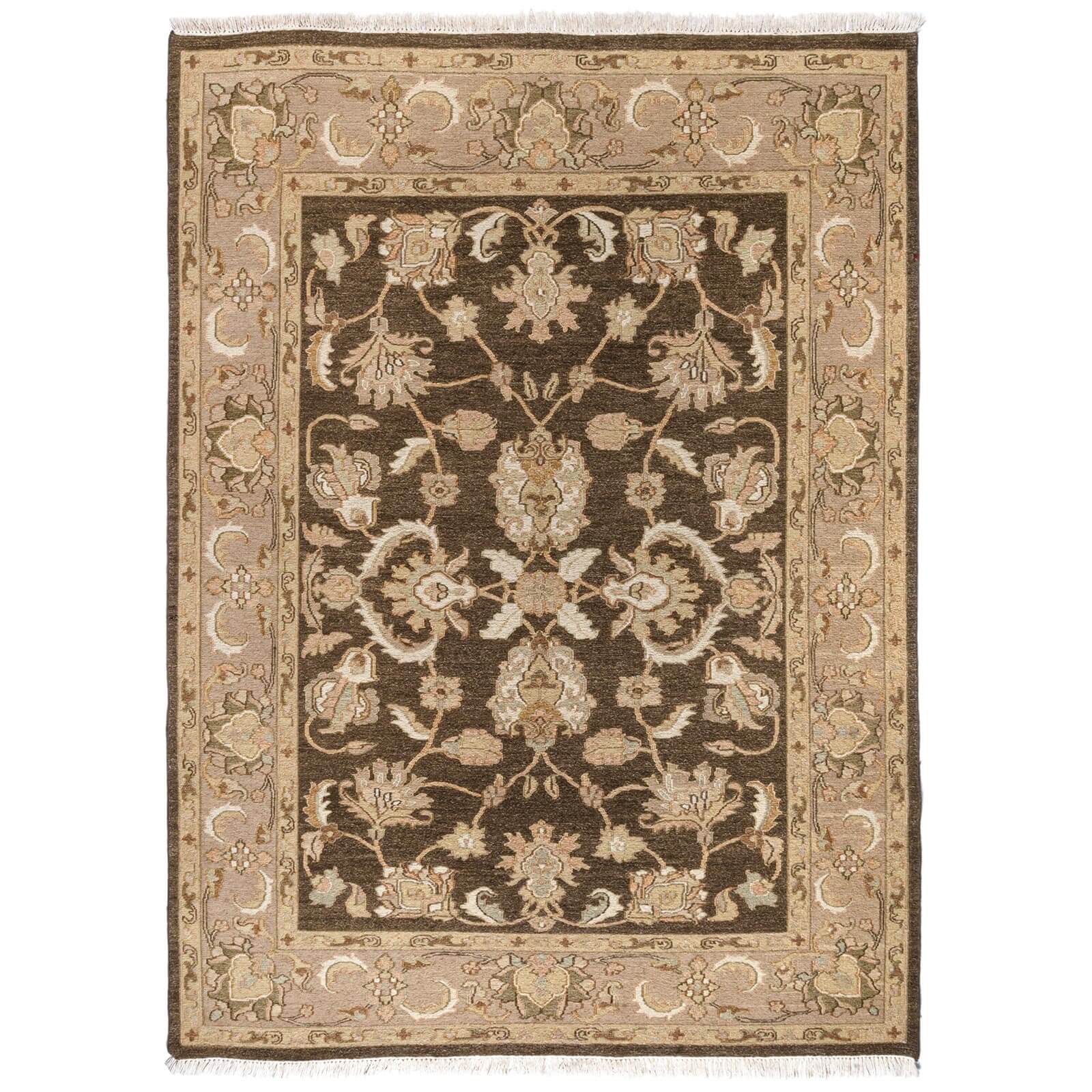 Tapete hecho a mano Sumak Brown Beige