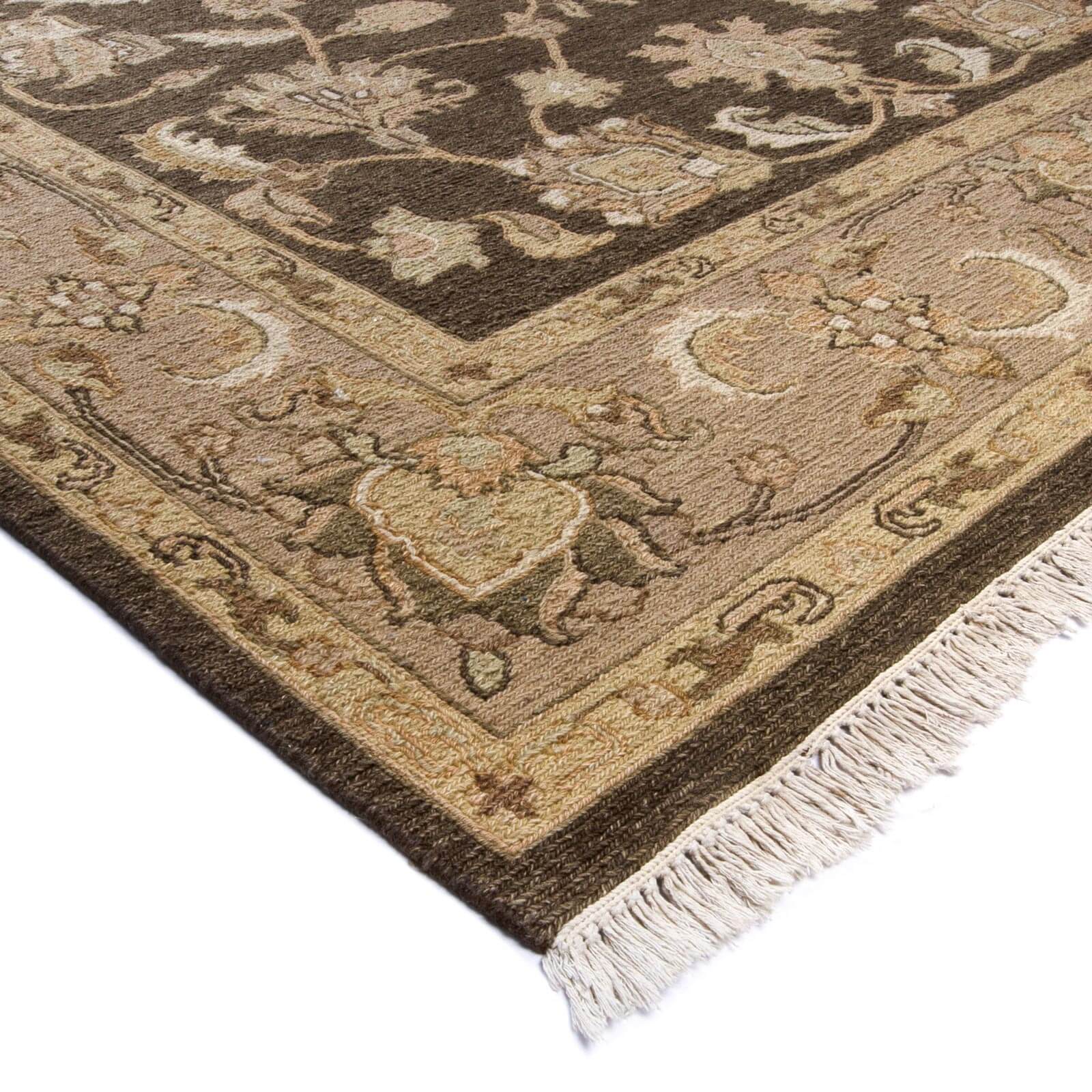 Tapete hecho a mano Sumak Brown Beige