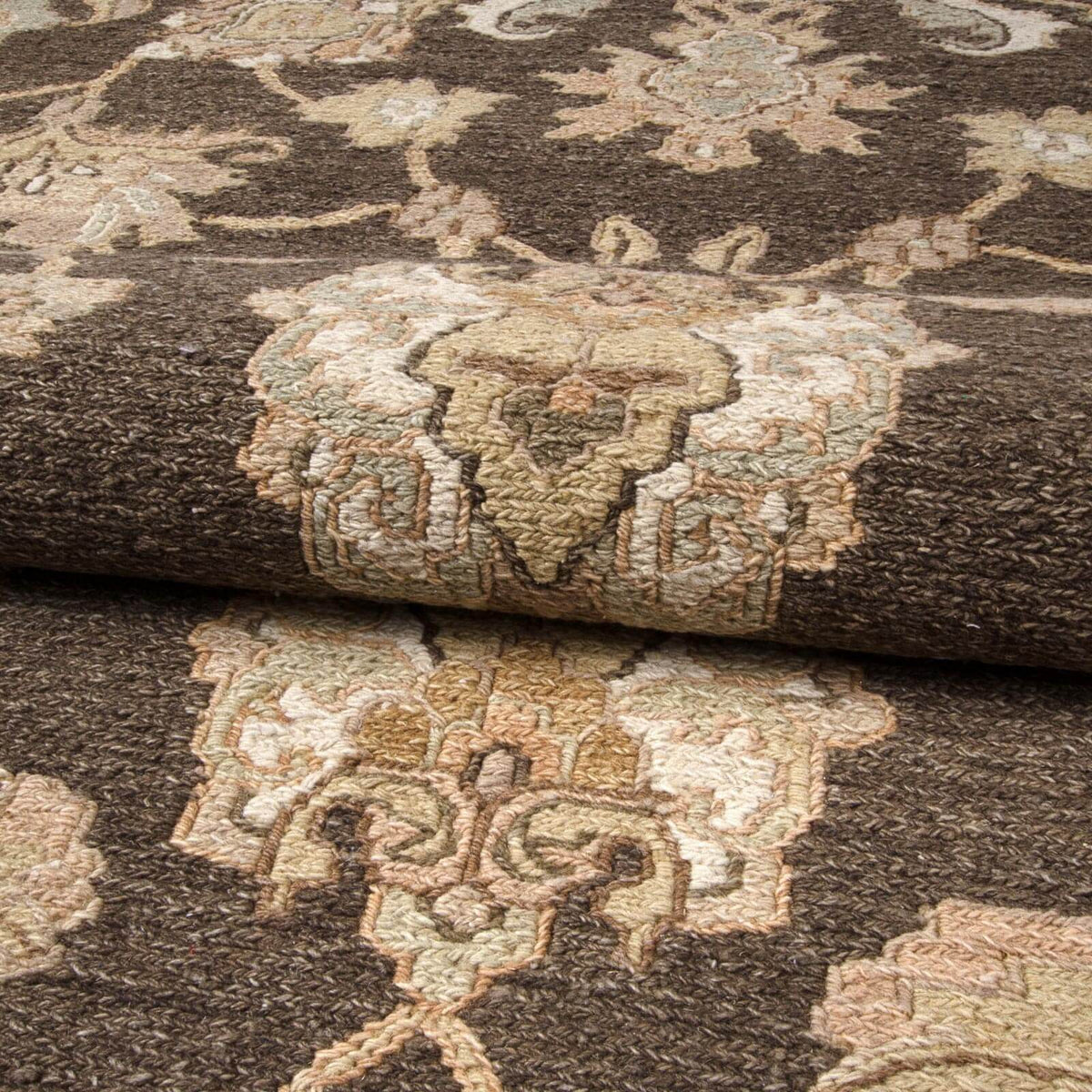 Tapete hecho a mano Sumak Brown Beige