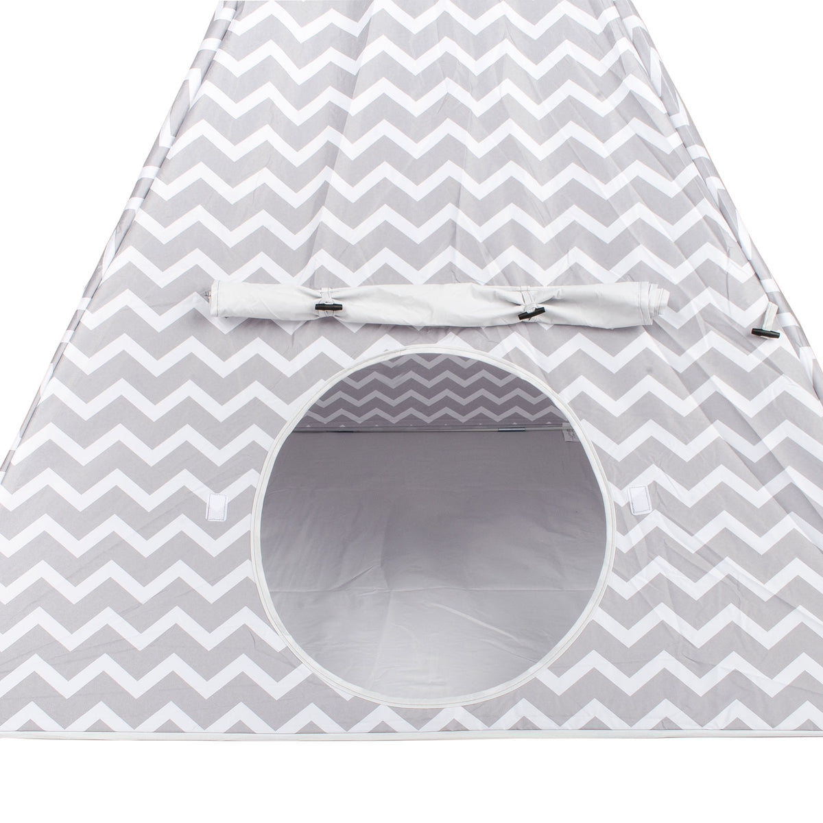 Tipi Tienda Recreativa Infantil, Gris y Blanco.