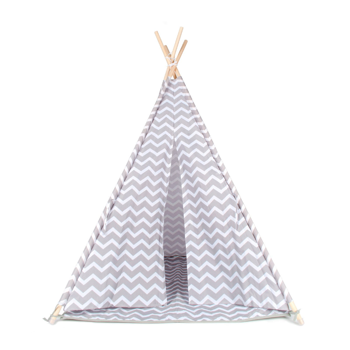 Tipi Tienda Recreativa Infantil, Gris con Blanco