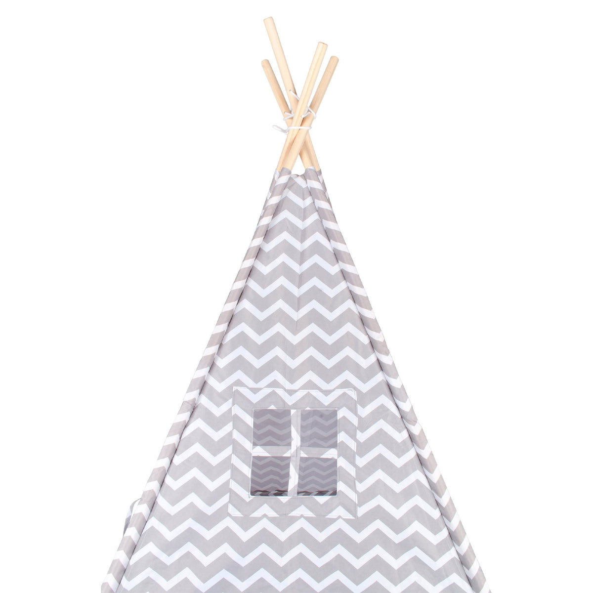 Tipi Tienda Recreativa Infantil, Gris con Blanco