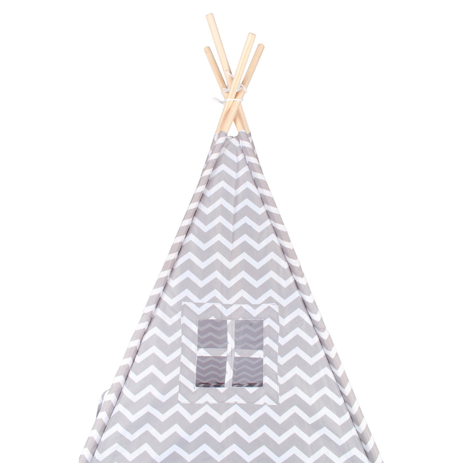 Tipi Tienda Recreativa Infantil, Gris con Blanco