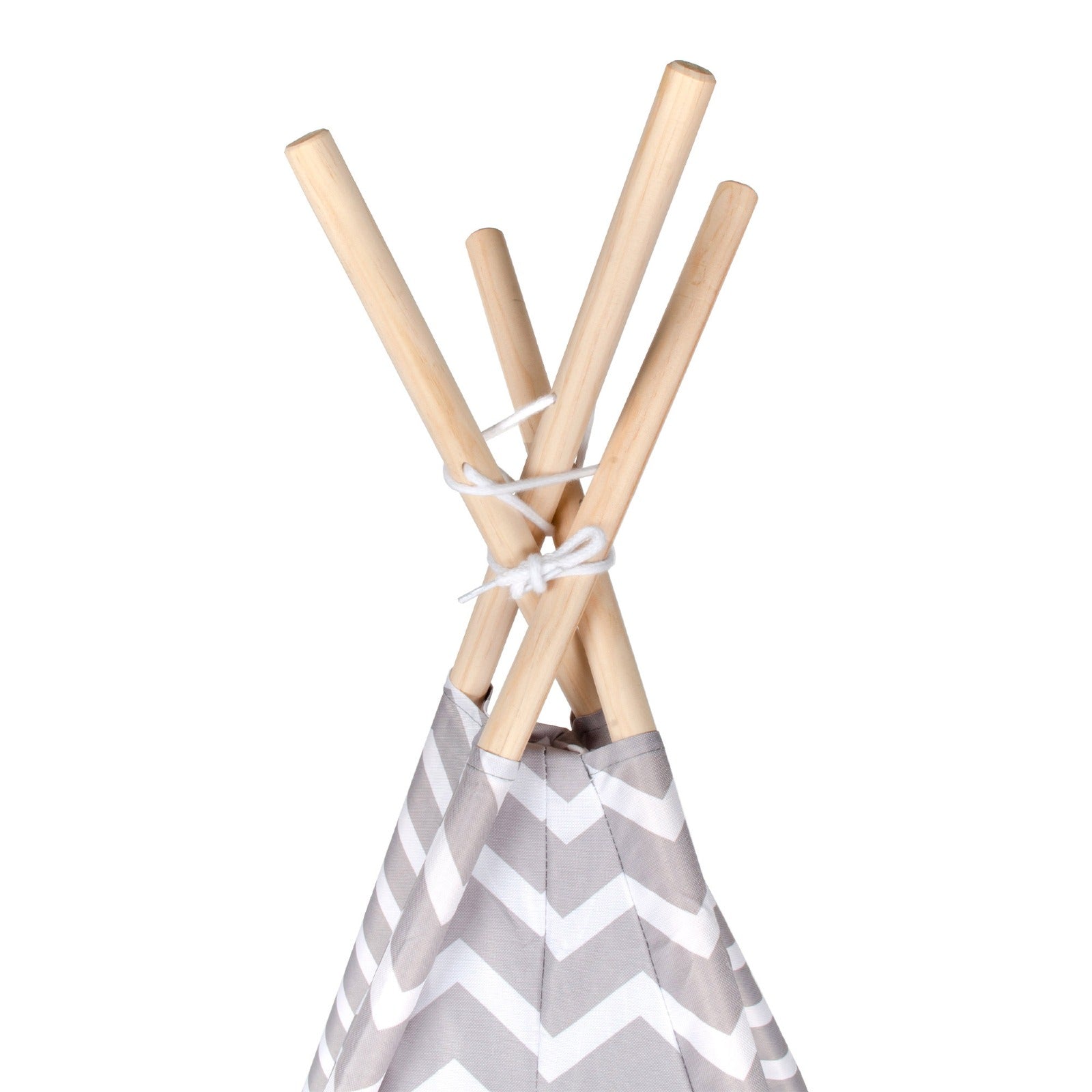 Tipi Tienda Recreativa Infantil, Gris con Blanco