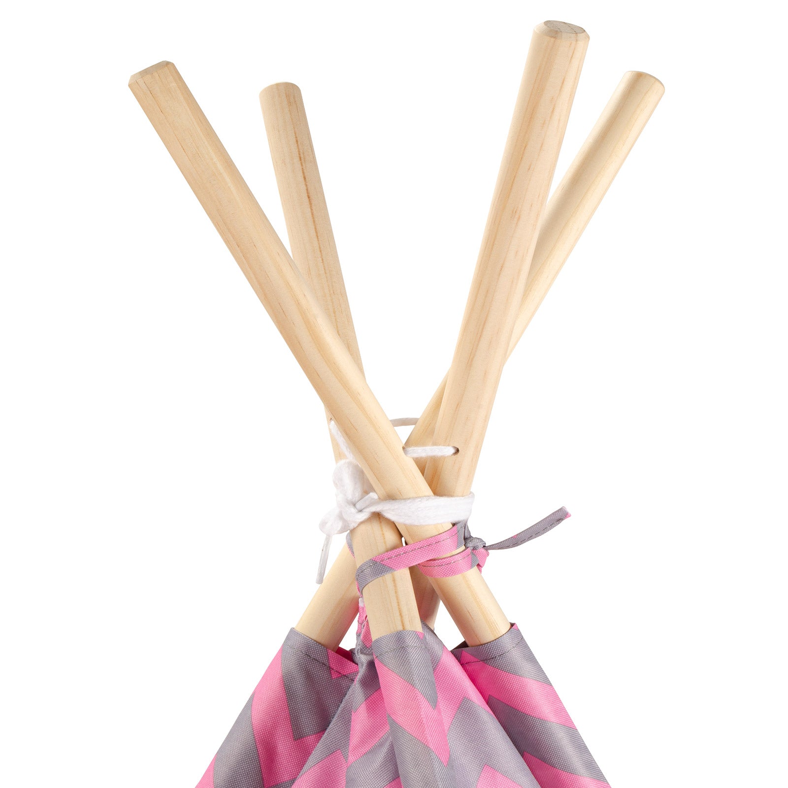 Tipi Tienda Recreativa Infantil, Rosa con Gris.
