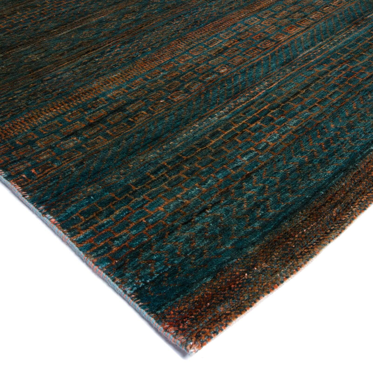 Tapete hecho a mano Topx Gabeh Verde