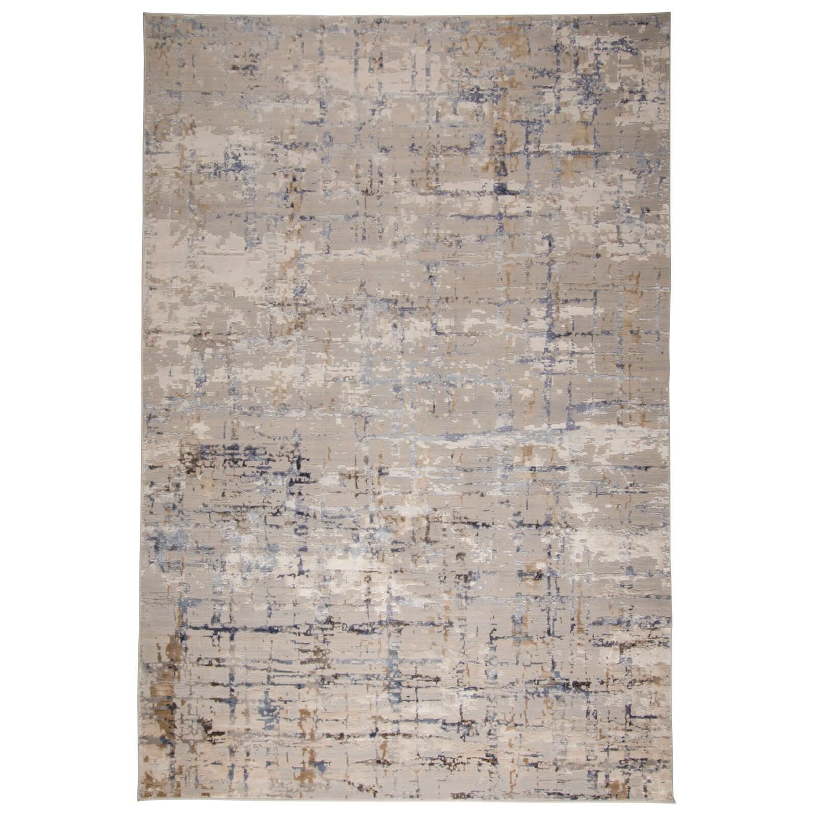 Tapete Tufan Turen 03 Decorativo Turco Abstracto Beige Viscosa Algodón