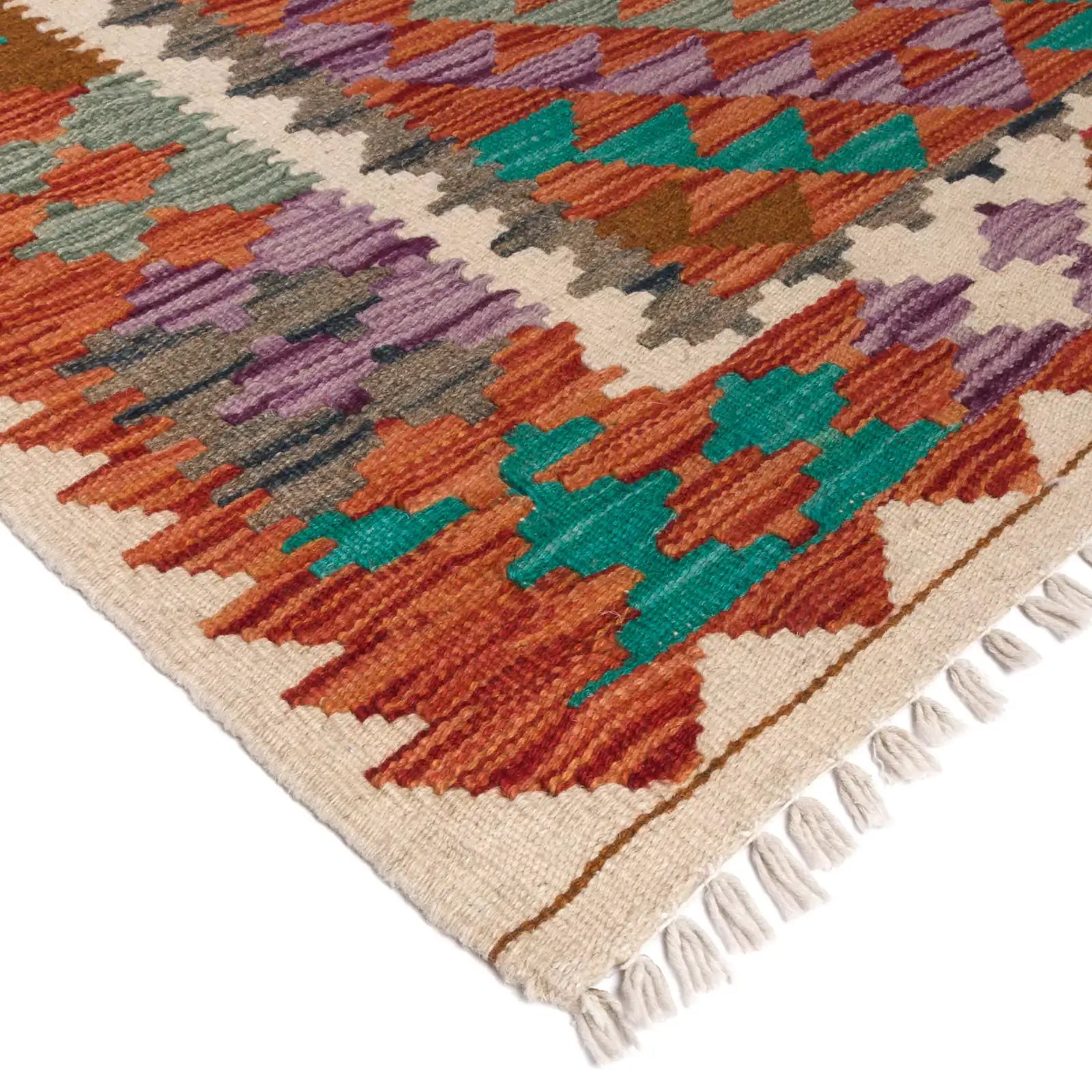 Tapete hecho a mano Kilim Maymanah.