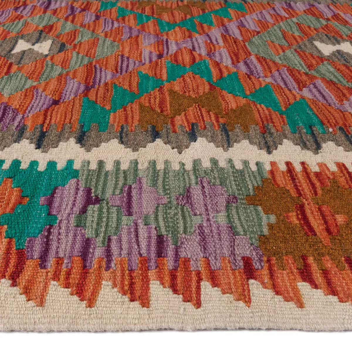Tapete hecho a mano Kilim Maymanah.