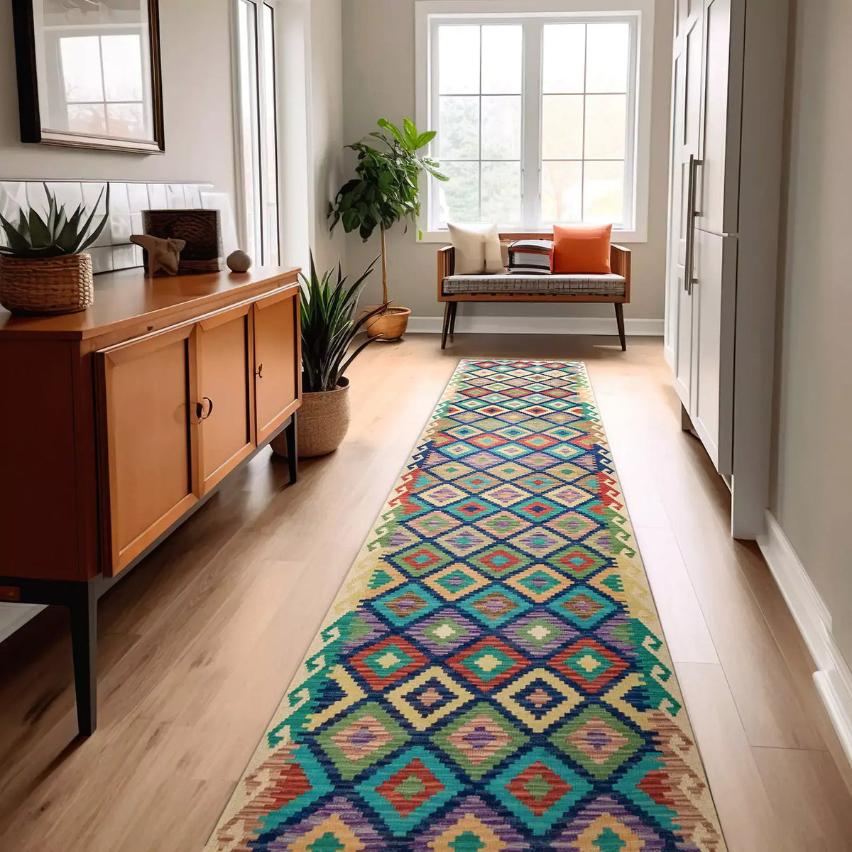 Tapete hecho a mano Kilim Maymanah