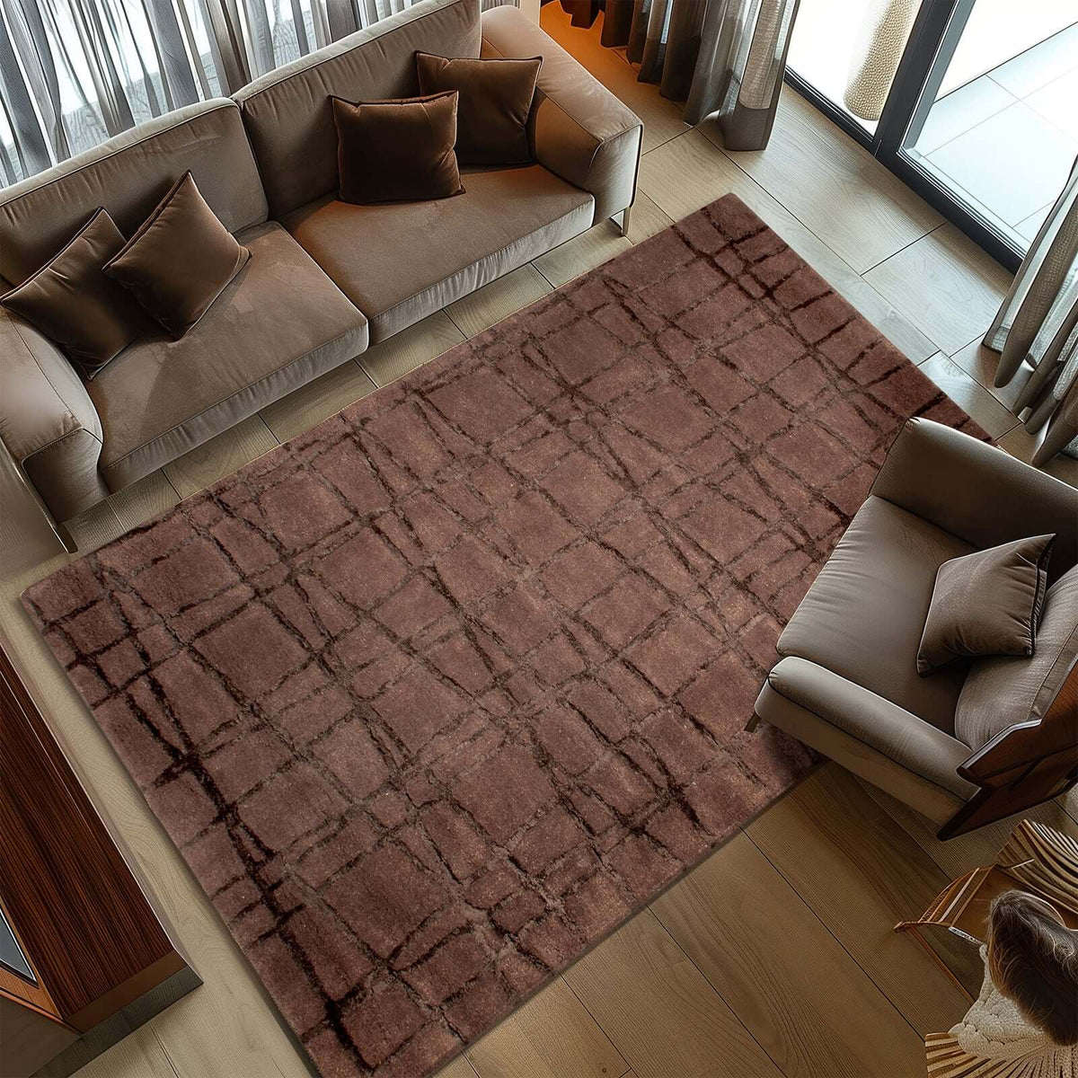 Tapete Hecho a Mano Shaggy Mosby 02