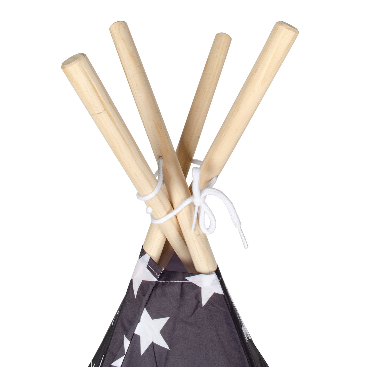 Tipi Tienda Recreativa Infantil, Blanco con Gris Estrellas