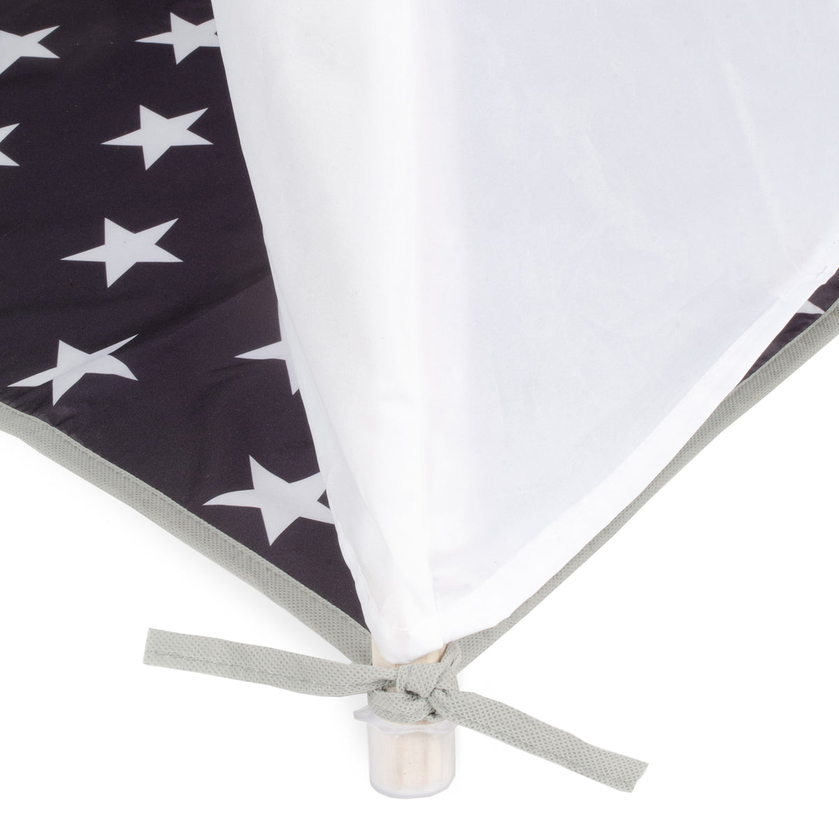 Tipi Tienda Recreativa Infantil, Blanco con Gris Estrellas
