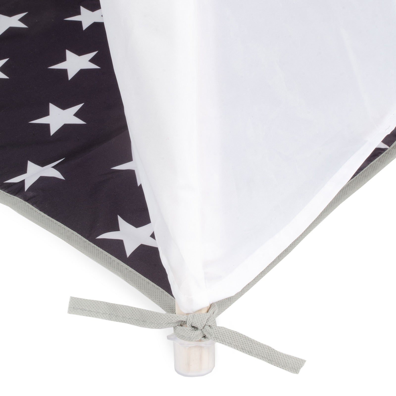 Tipi Tienda Recreativa Infantil, Blanco con Gris Estrellas
