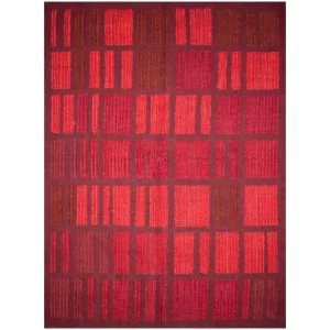 tapete-rectangular-color-rojo-dhurrie