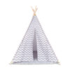 Tipi-Tienda-Recreativa-Infantil-Gris- con-Blanco