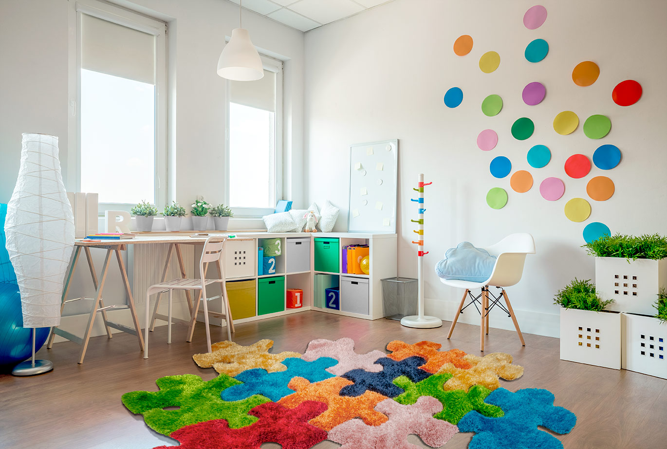 Alfombra para habitación infantil - Suave y colorida para el