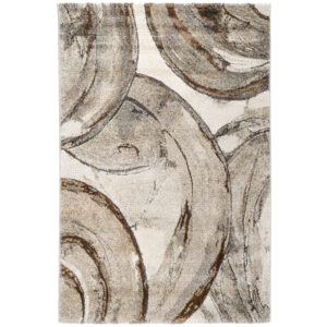 Tapete Decorativo Beige Circular